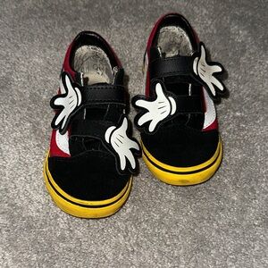 Vans Mickey / Disney Kids Sneakers - Red, Black, and Yellow